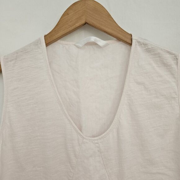 Luna Luz Linen Pink Pocket Dress Womens Size Small Sleeveless Lagenlook# 746 - Picture 3 of 15